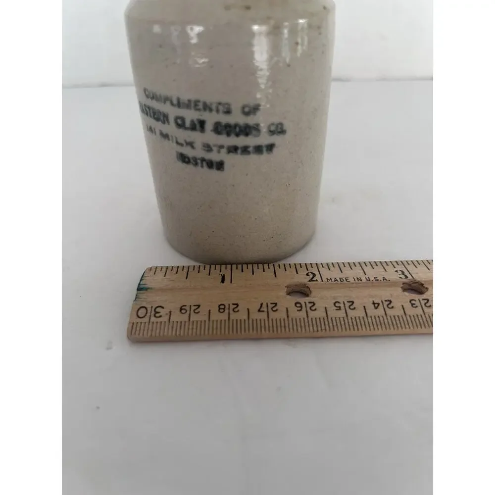 “Little Brown Jug” Miniature Stoneware Jug Eastern Clay Goods Co, Boston Ma.